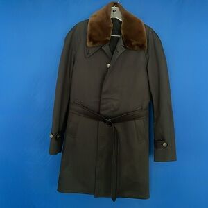 Antonio Azzuolo Men’s Trench Coat - Black